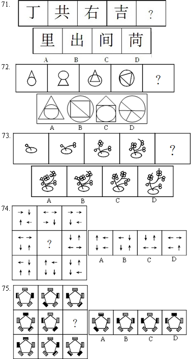 广东省考行测图推解析