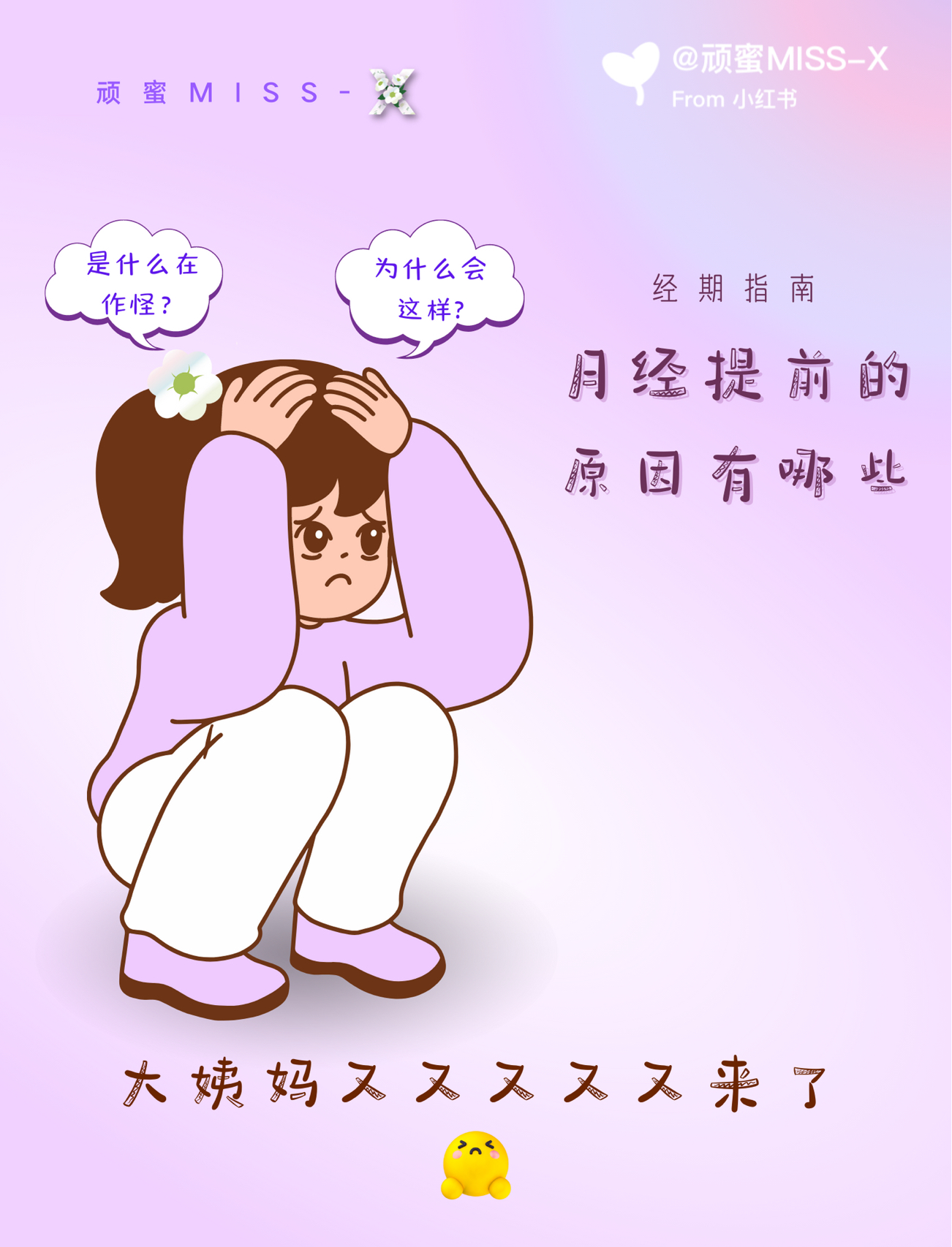 探究月经每月提前的原因